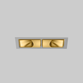 SASSO 60 square wallwasher trim 2 lamps