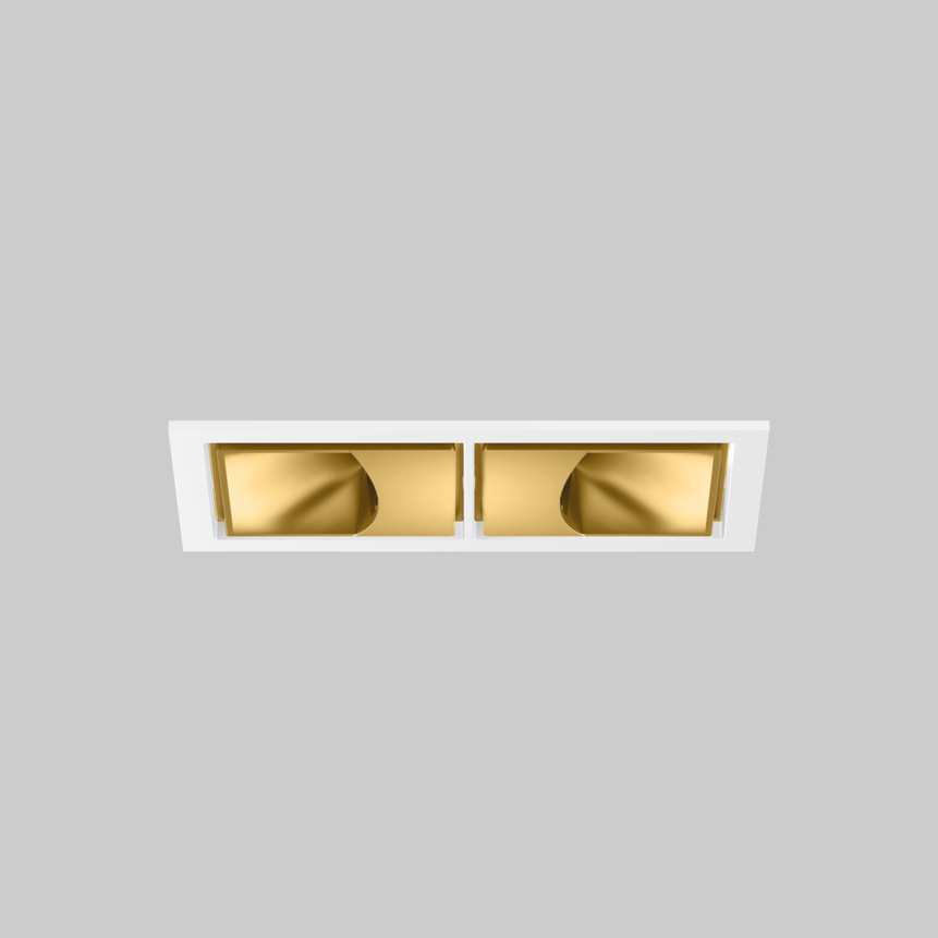 SASSO 60 square wallwasher trim 2 lamps