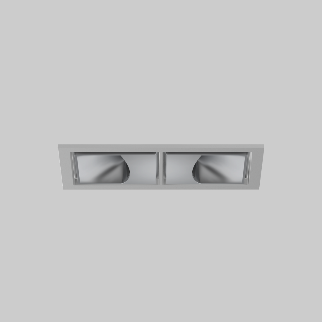 SASSO 60 square wallwasher trim 2 lamps