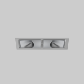 SASSO 60 square wallwasher trim 2 lamps
