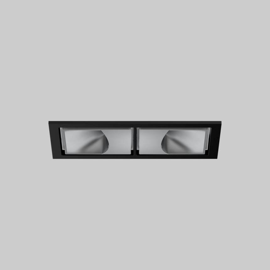 SASSO 60 square wallwasher trim 2 lamps