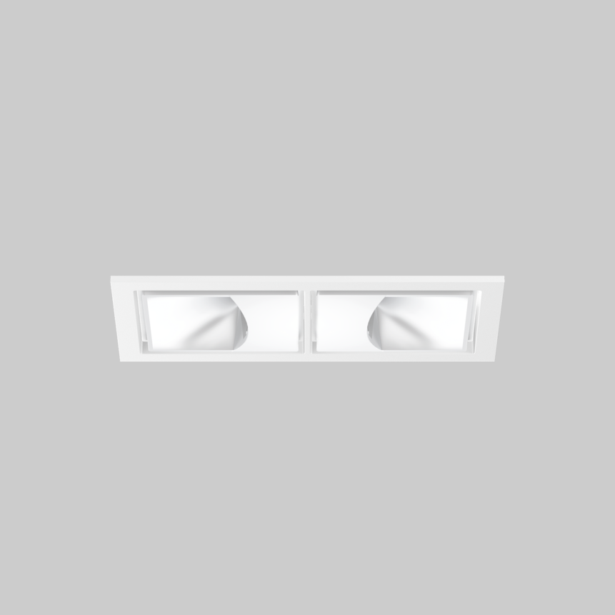 SASSO 60 square wallwasher trim 2 lamps