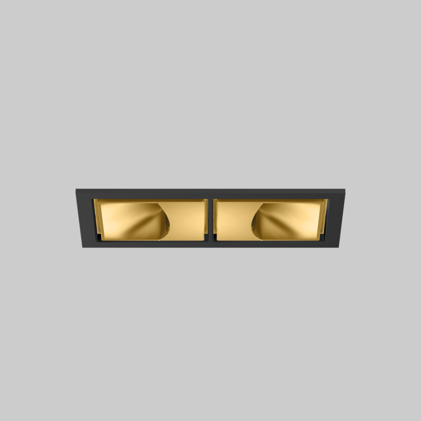 SASSO 60 square wallwasher trim 2 lamps