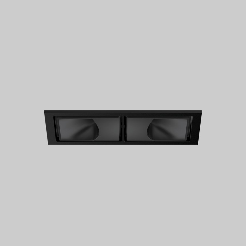 SASSO 60 square wallwasher trim 2 lamps