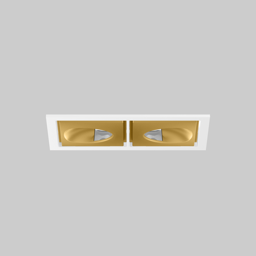 SASSO 60 square wallwasher/floor trim 2 lamps