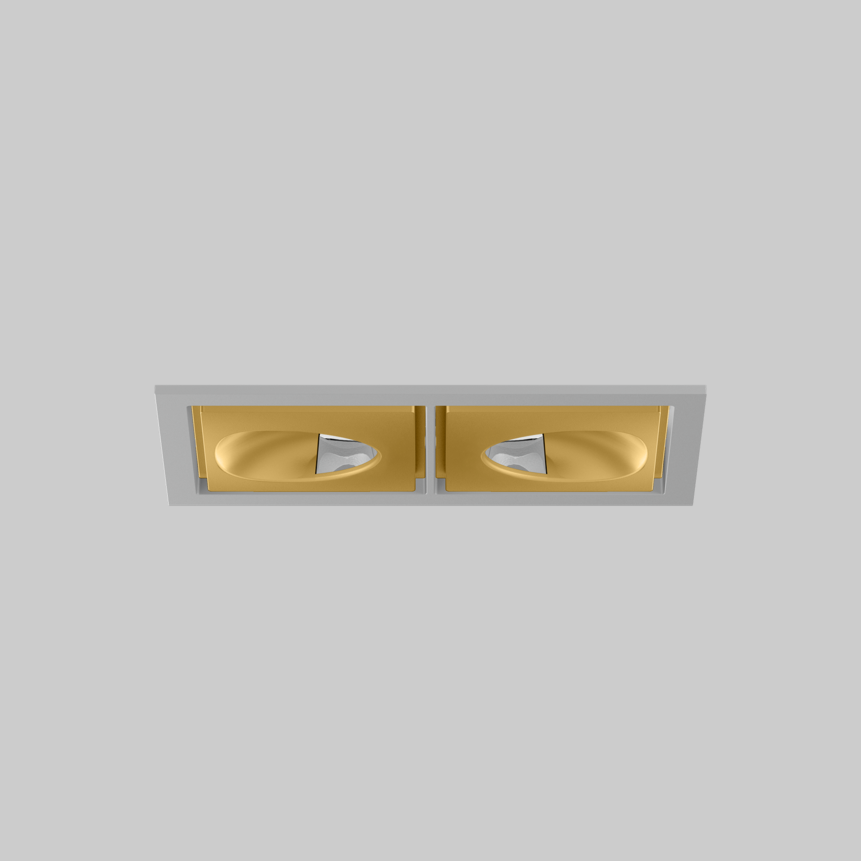 SASSO 60 square wallwasher/floor trim 2 lamps