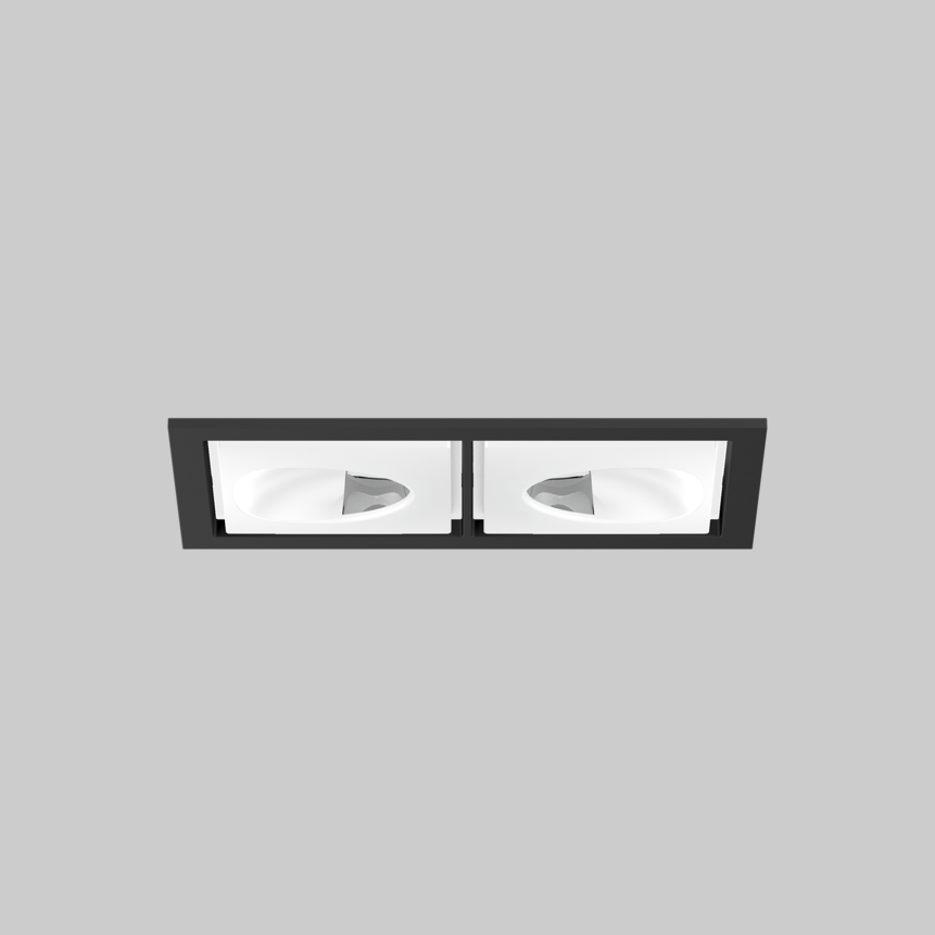 SASSO 60 square wallwasher/floor trim 2 lamps