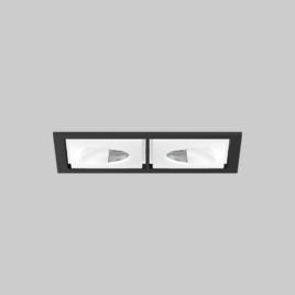 SASSO 60 square wallwasher/floor trim 2 lamps