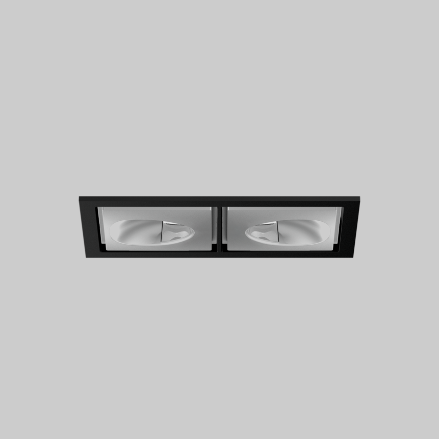 SASSO 60 square wallwasher/floor trim 2 lamps