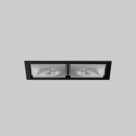SASSO 60 square wallwasher/floor trim 2 lamps