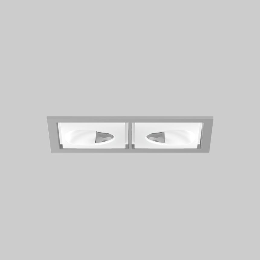 SASSO 60 square wallwasher/floor trim 2 lamps