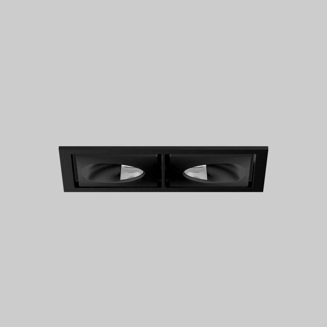 SASSO 60 square wallwasher/floor trim 2 lamps