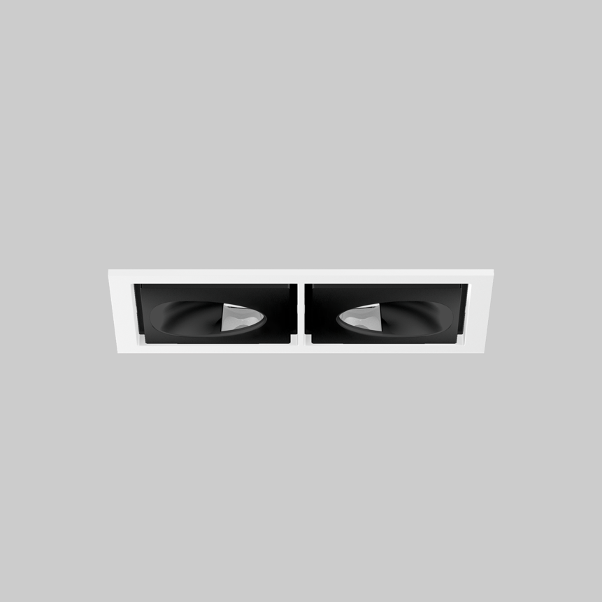 SASSO 60 square wallwasher/floor trim 2 lamps