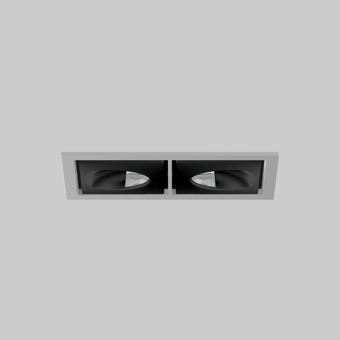 SASSO 60 square wallwasher/floor trim 2 lamps