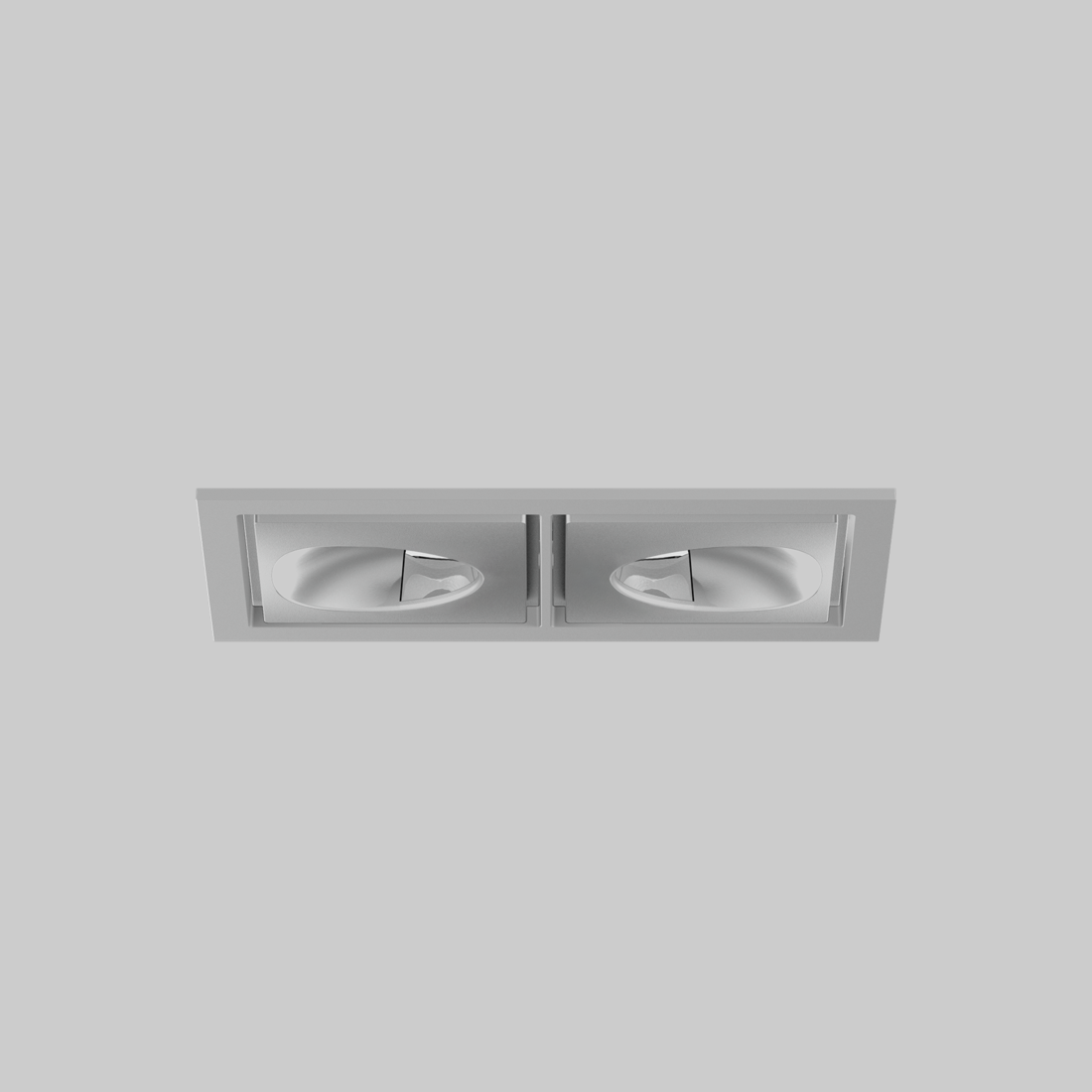 SASSO 60 square wallwasher/floor trim 2 lamps