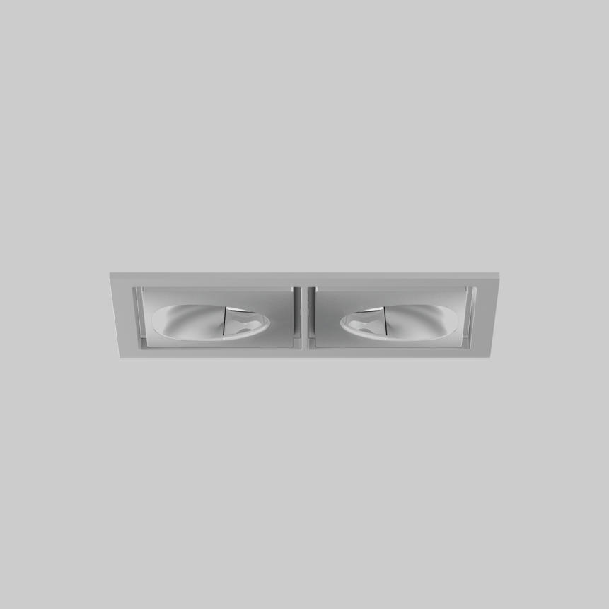 SASSO 60 square wallwasher/floor trim 2 lamps