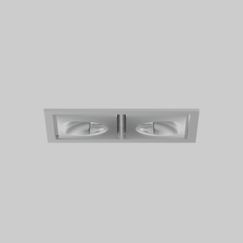 SASSO 60 square wallwasher/floor trim 2 lamps