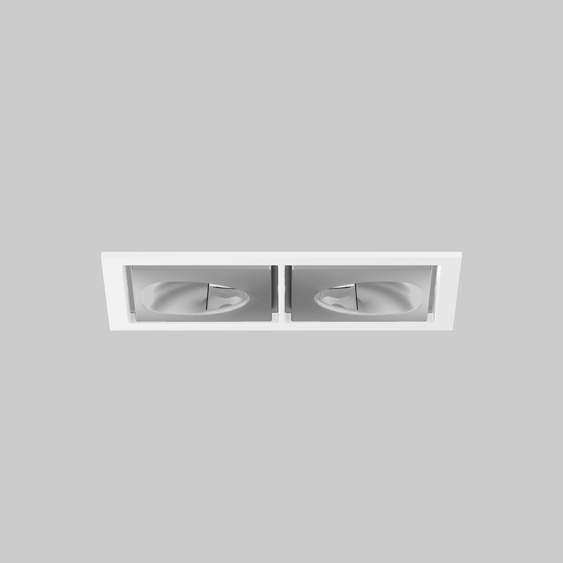 SASSO 60 square wallwasher/floor trim 2 lamps