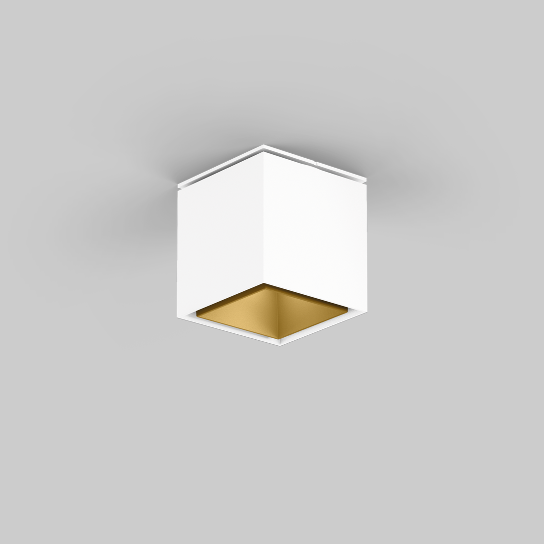 SASSO 60 square downlight semi-recessed