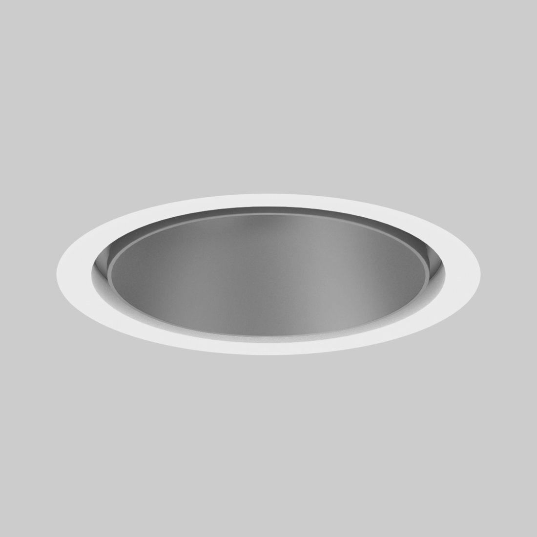 SASSO 100 round downlight trim soft acoustic ceiling