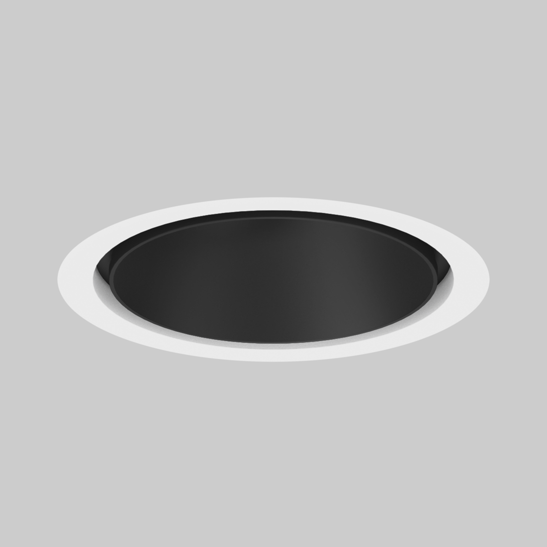 SASSO 100 round downlight trim soft acoustic ceiling