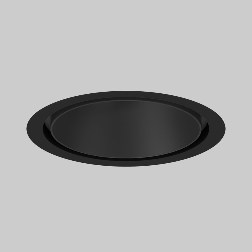 SASSO 100 round downlight trim soft acoustic ceiling
