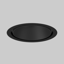SASSO 100 round downlight trim soft acoustic ceiling