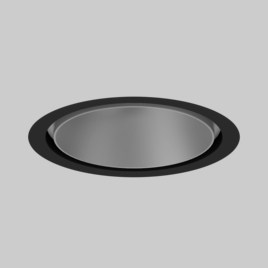 SASSO 100 round downlight trim soft acoustic ceiling