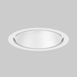 SASSO 100 round downlight trim soft acoustic ceiling