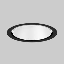 SASSO 100 round downlight trim soft acoustic ceiling
