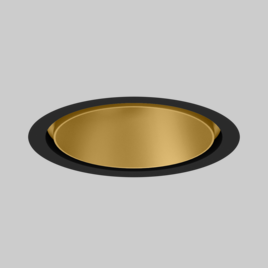 SASSO 100 round downlight trim soft acoustic ceiling