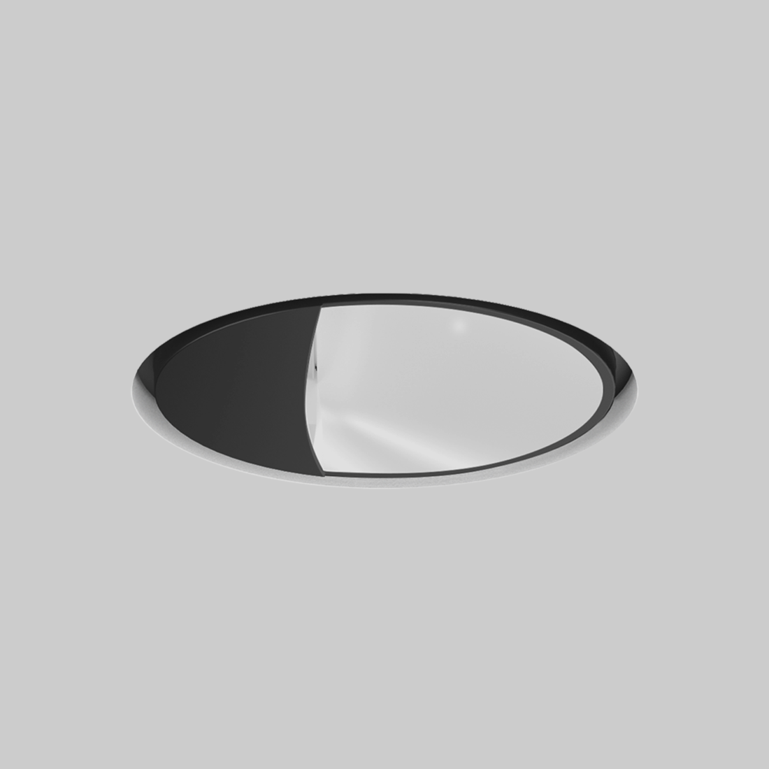 SASSO 100 round wallwasher trimless soft acoustic ceiling