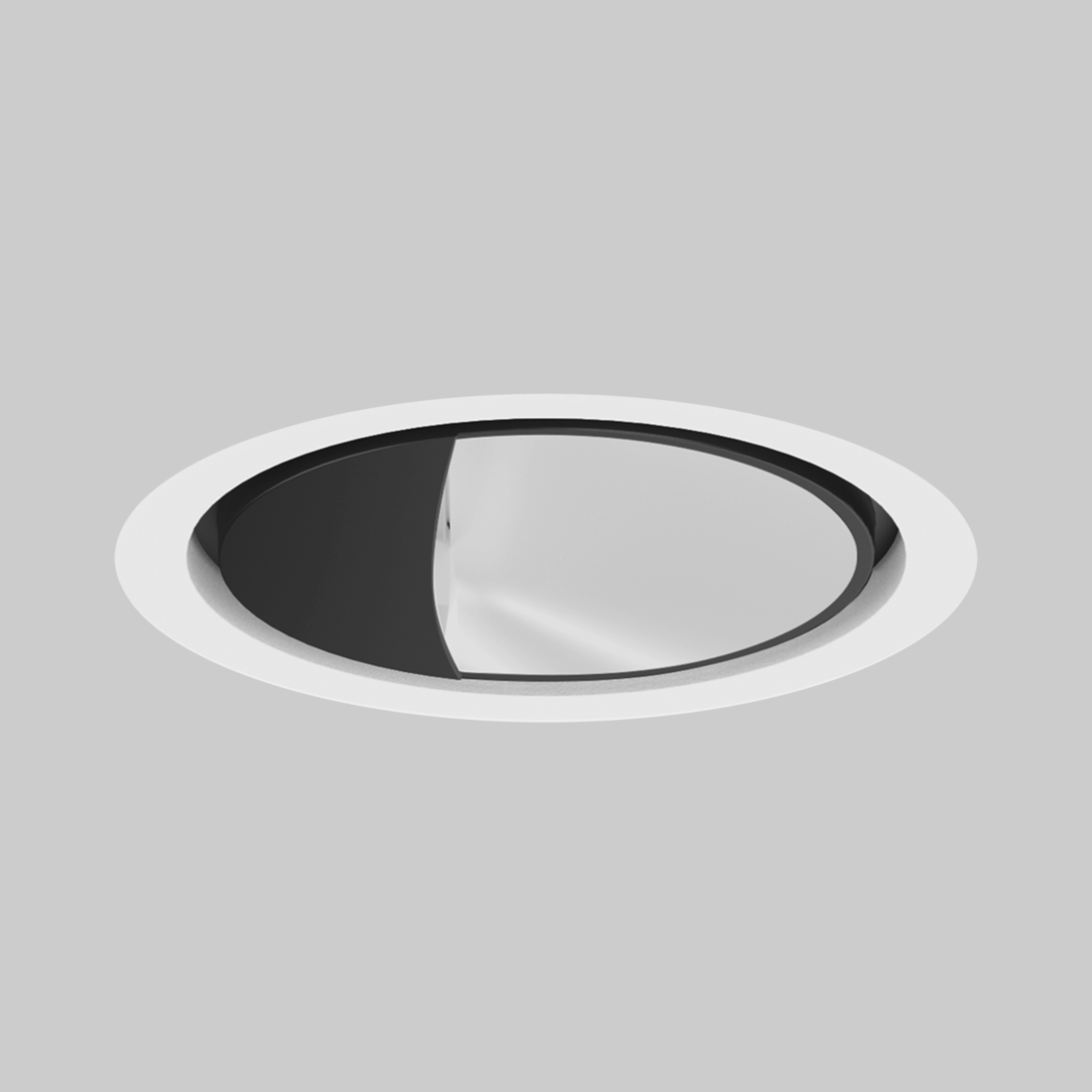 SASSO 100 round wallwasher trim soft acoustic ceiling