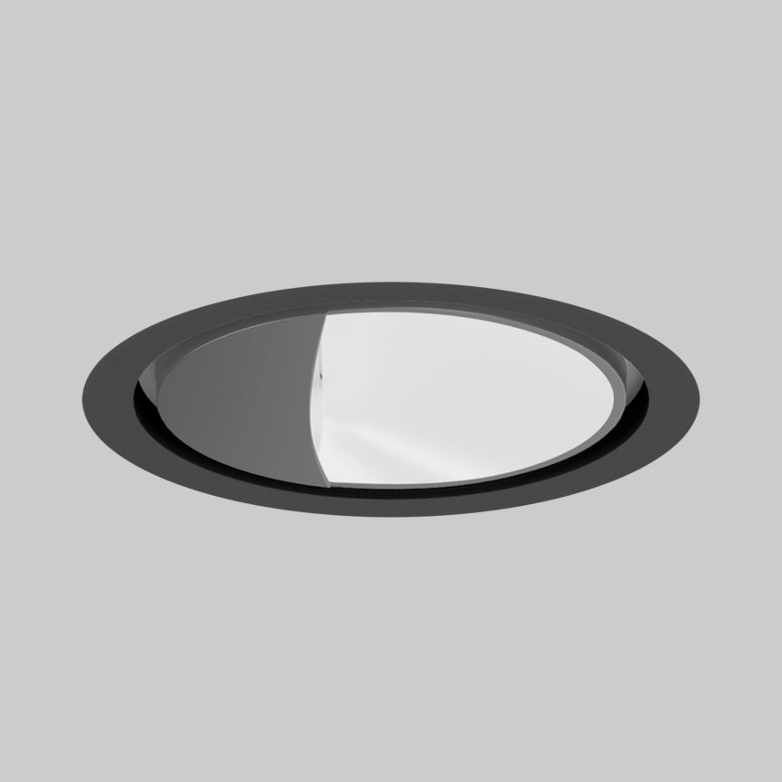 SASSO 100 round wallwasher trim soft acoustic ceiling