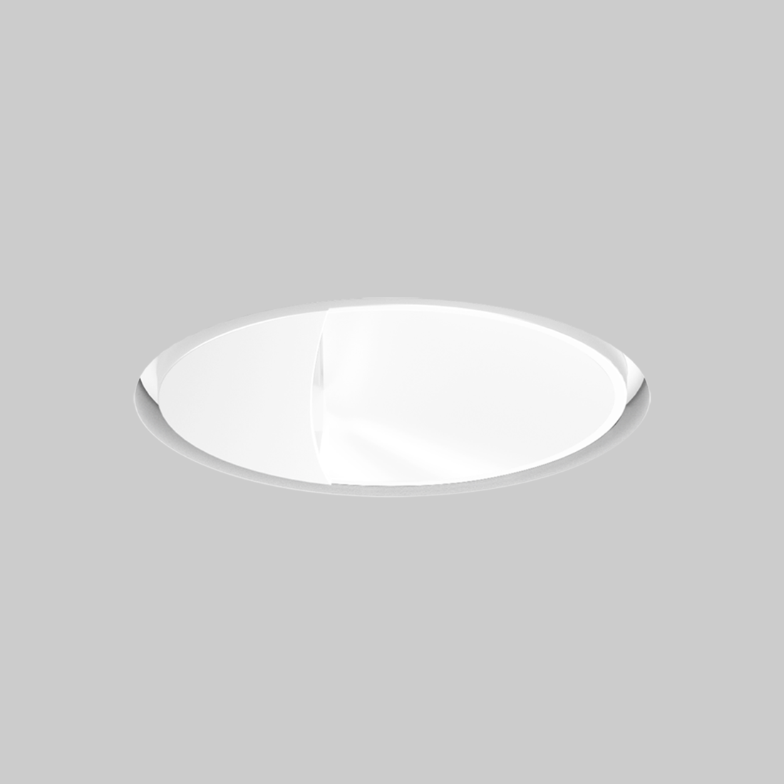 SASSO 100 round wallwasher trimless soft acoustic ceiling