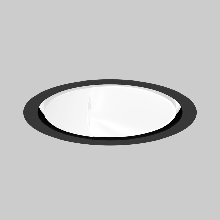 SASSO 100 round wallwasher trim soft acoustic ceiling