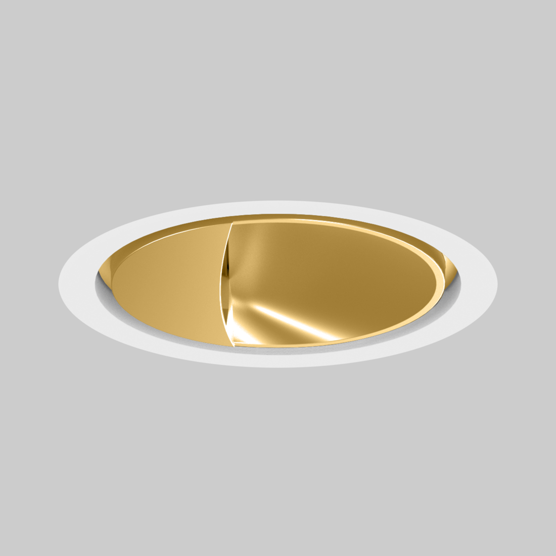 SASSO 100 round wallwasher trim soft acoustic ceiling