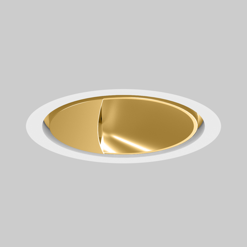 SASSO 100 round wallwasher trim soft acoustic ceiling