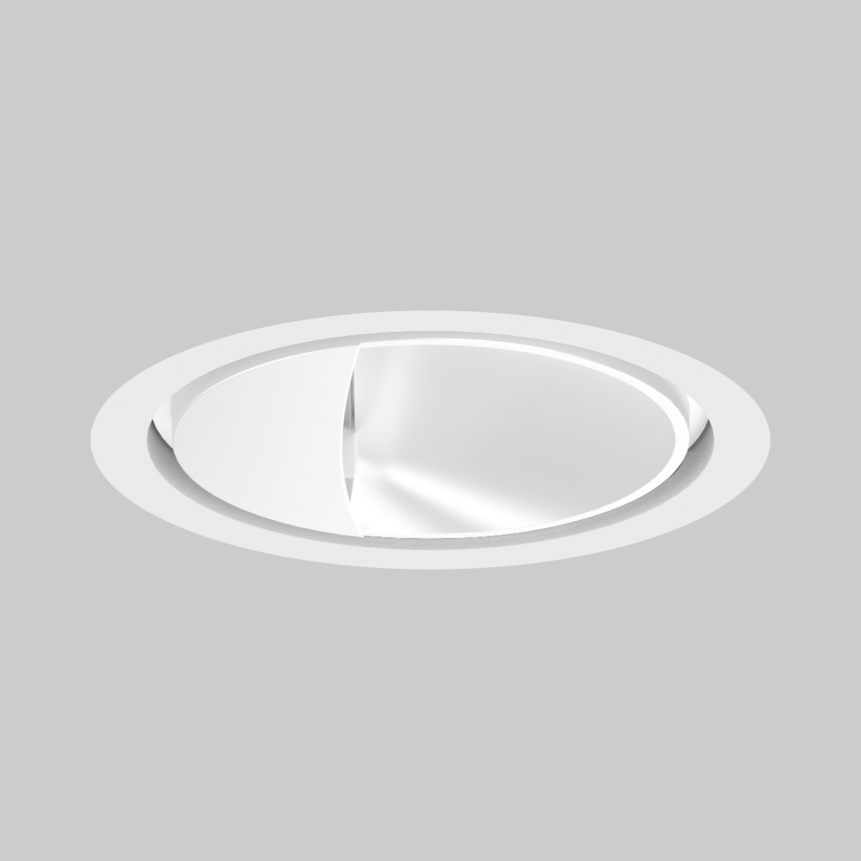 SASSO 100 round wallwasher trim soft acoustic ceiling