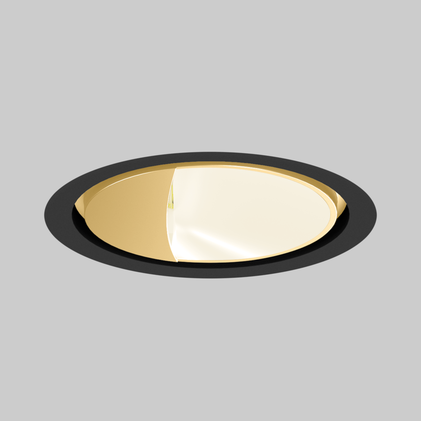 SASSO 100 round wallwasher trim soft acoustic ceiling
