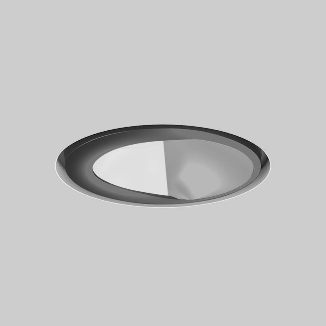 SASSO 100 round wallwasher/floor trimless soft acoustic ceiling