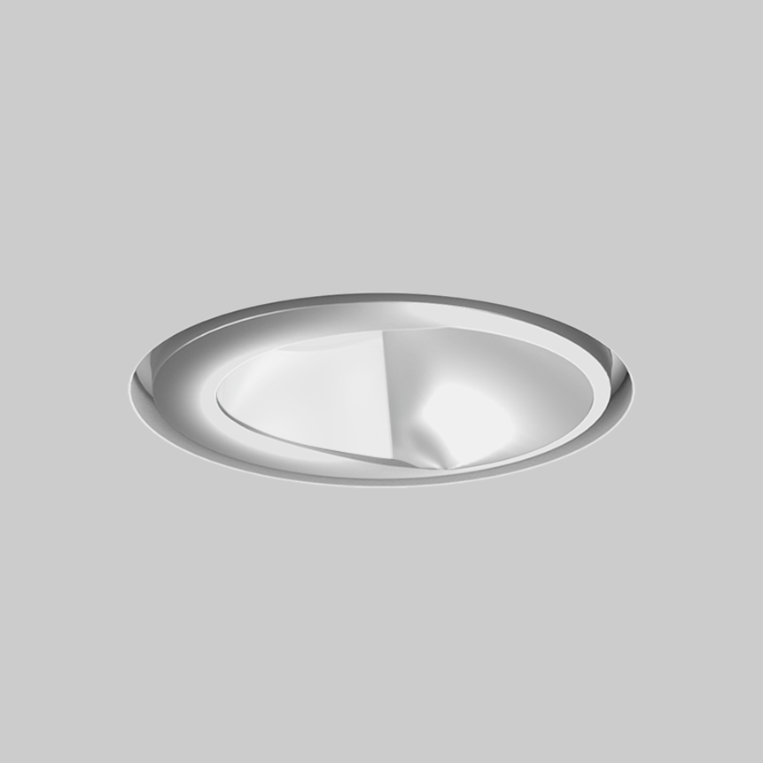 SASSO 100 round wallwasher/floor trimless soft acoustic ceiling
