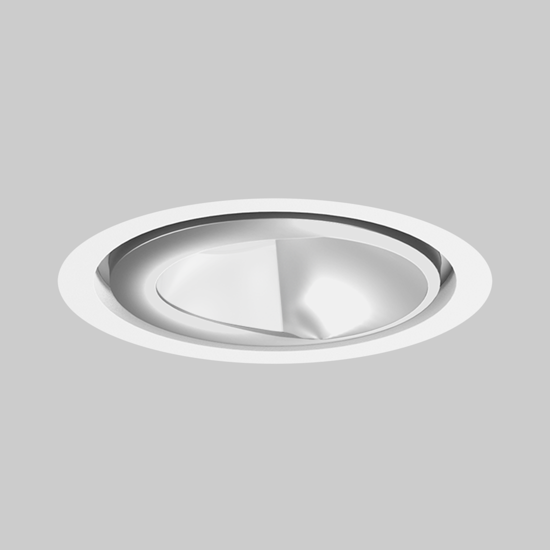 SASSO 100 round wallwasher/floor trim soft acoustic ceiling