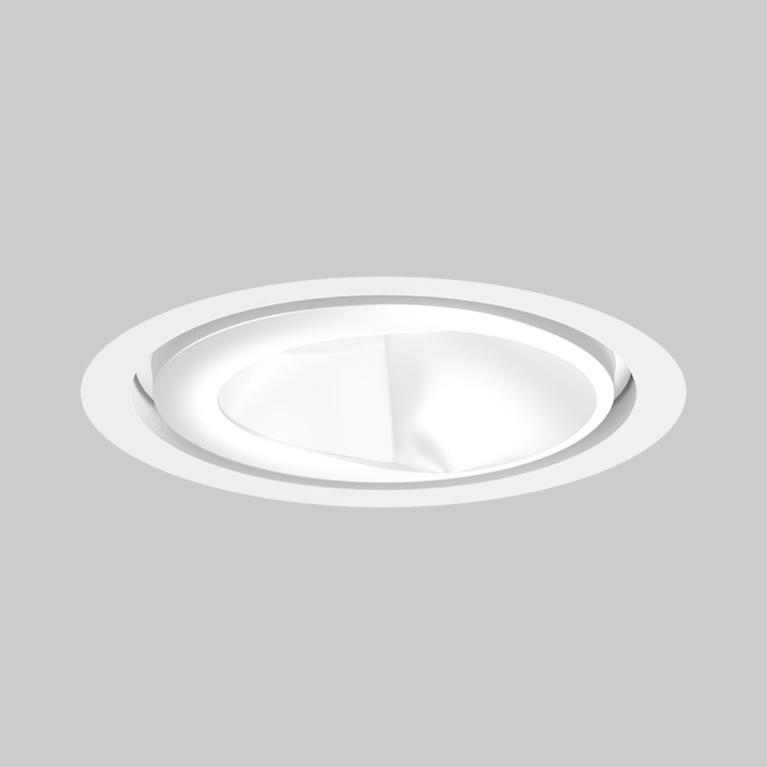 SASSO 100 round wallwasher/floor trim soft acoustic ceiling