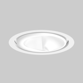 SASSO 100 round wallwasher/floor trim soft acoustic ceiling