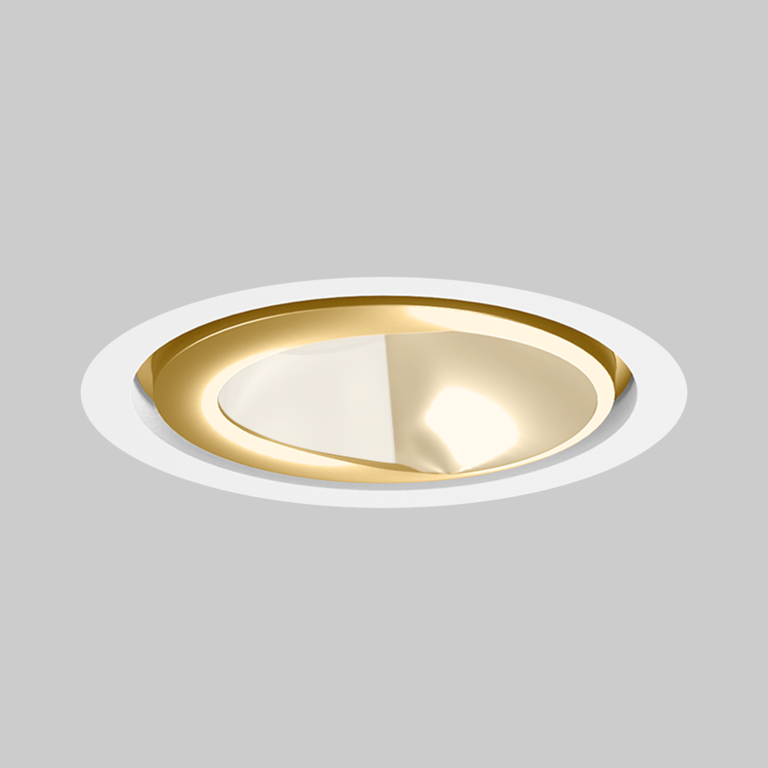 SASSO 100 round wallwasher/floor trim soft acoustic ceiling