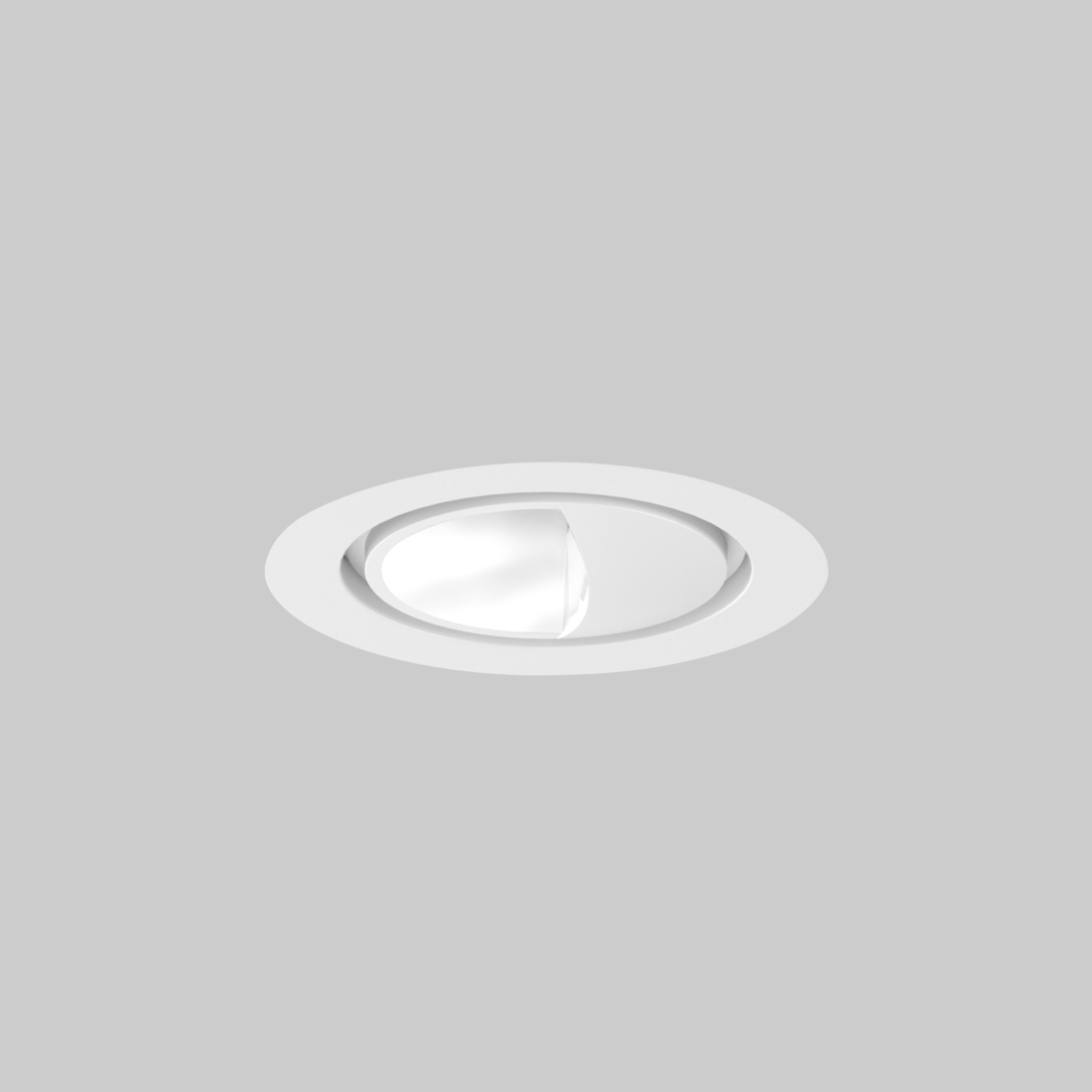 SASSO 40 round wallwasher trim soft acoustic ceiling