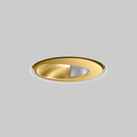 SASSO 60 round wallwasher/floor trimless soft acoustic ceiling