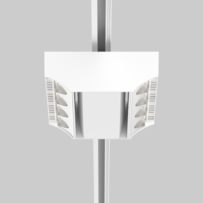 SQUADRO 2 × 4 lamps wallwasher track