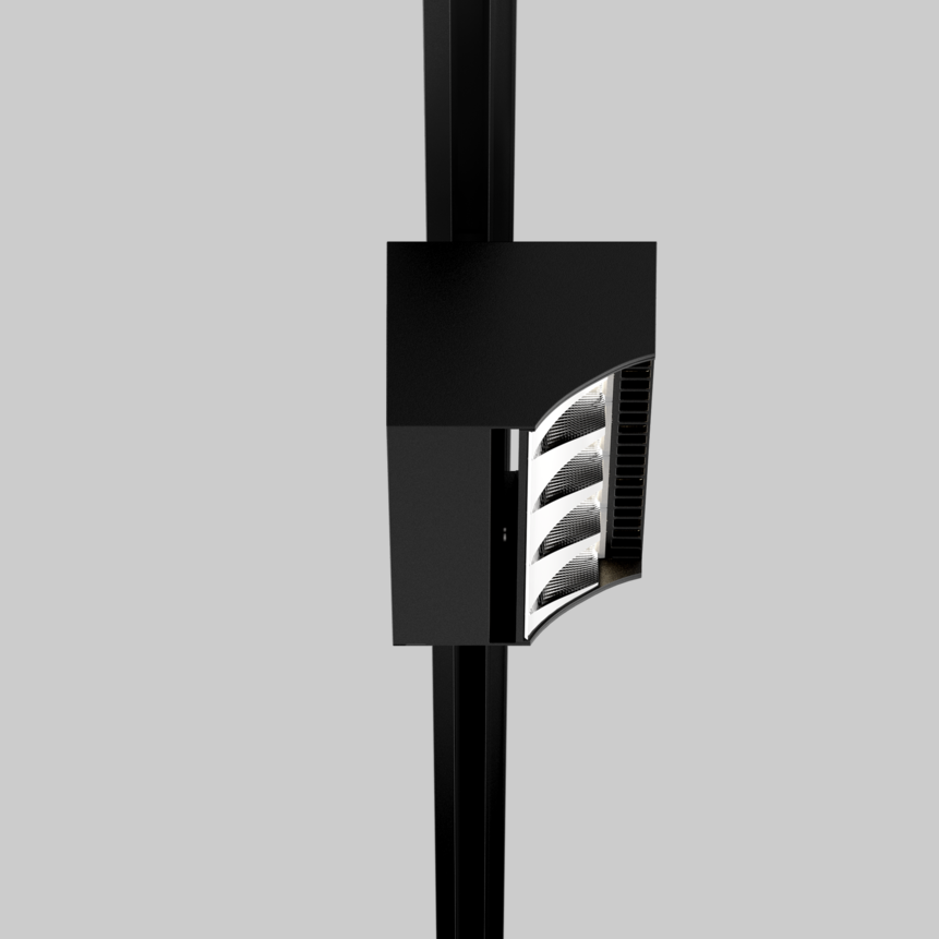 SQUADRO 1 × 4 lamps wallwasher track